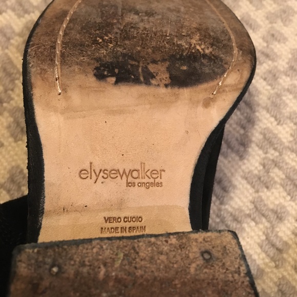 Elyse Walker Black Leather Suede Boots - Picture 7 of 7